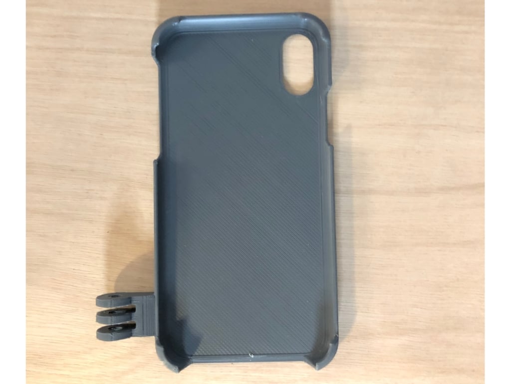 iPhone X Case with Action Cam Support