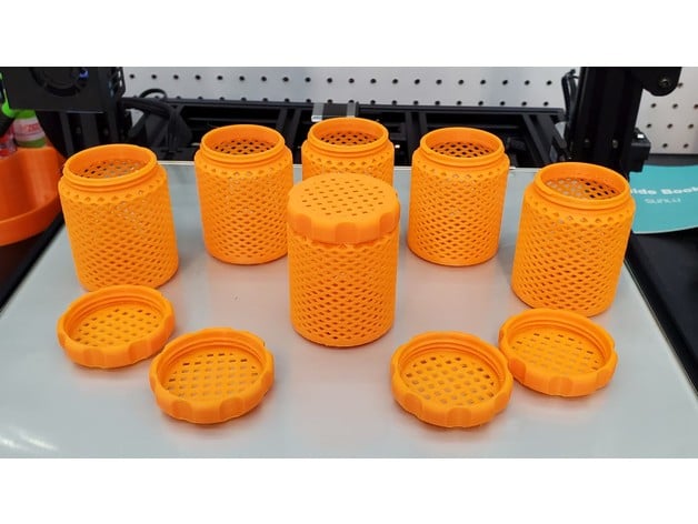Better Knurled Cap Better Cap Threads Thinner Walled Silica Gel Container