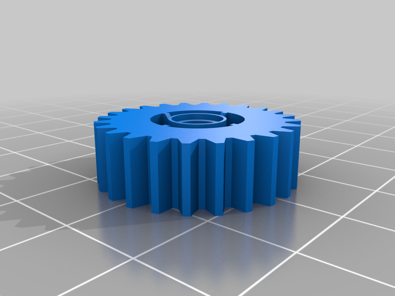 Lego Technic-compatible 24-tooth shiftable gear
