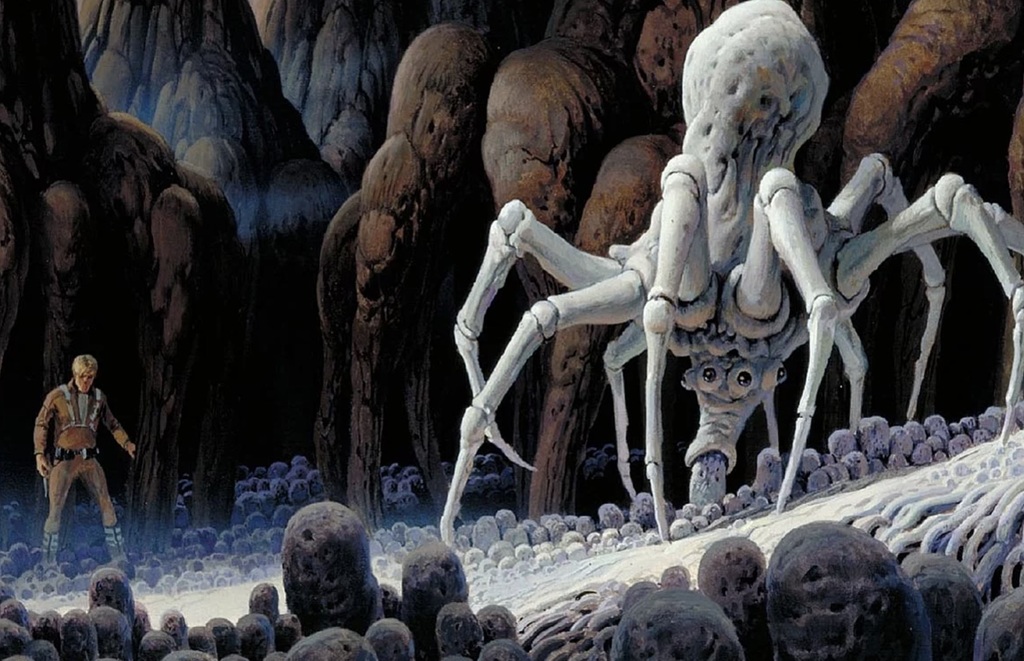 Knobby White Spider from the Star Wars Expanded Universe and The Mandalorian.