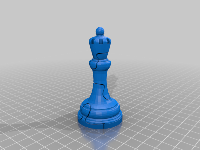 3d puzzle chess queen