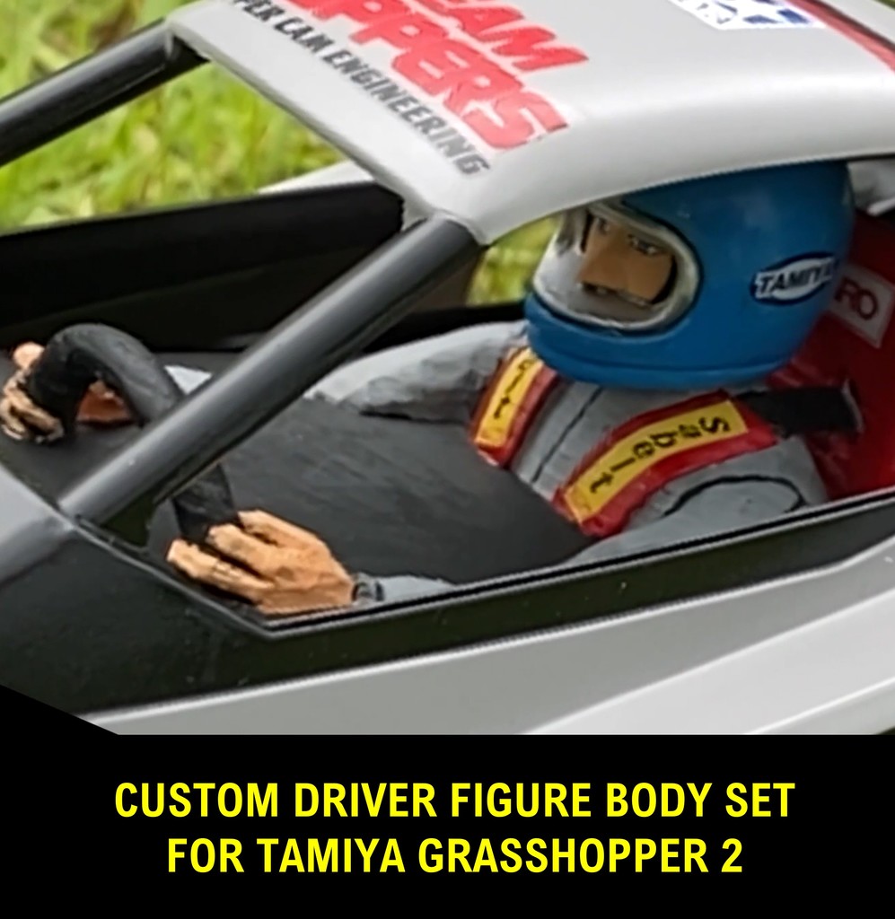 Driver Figure Body Set for Tamiya Grasshopper 2