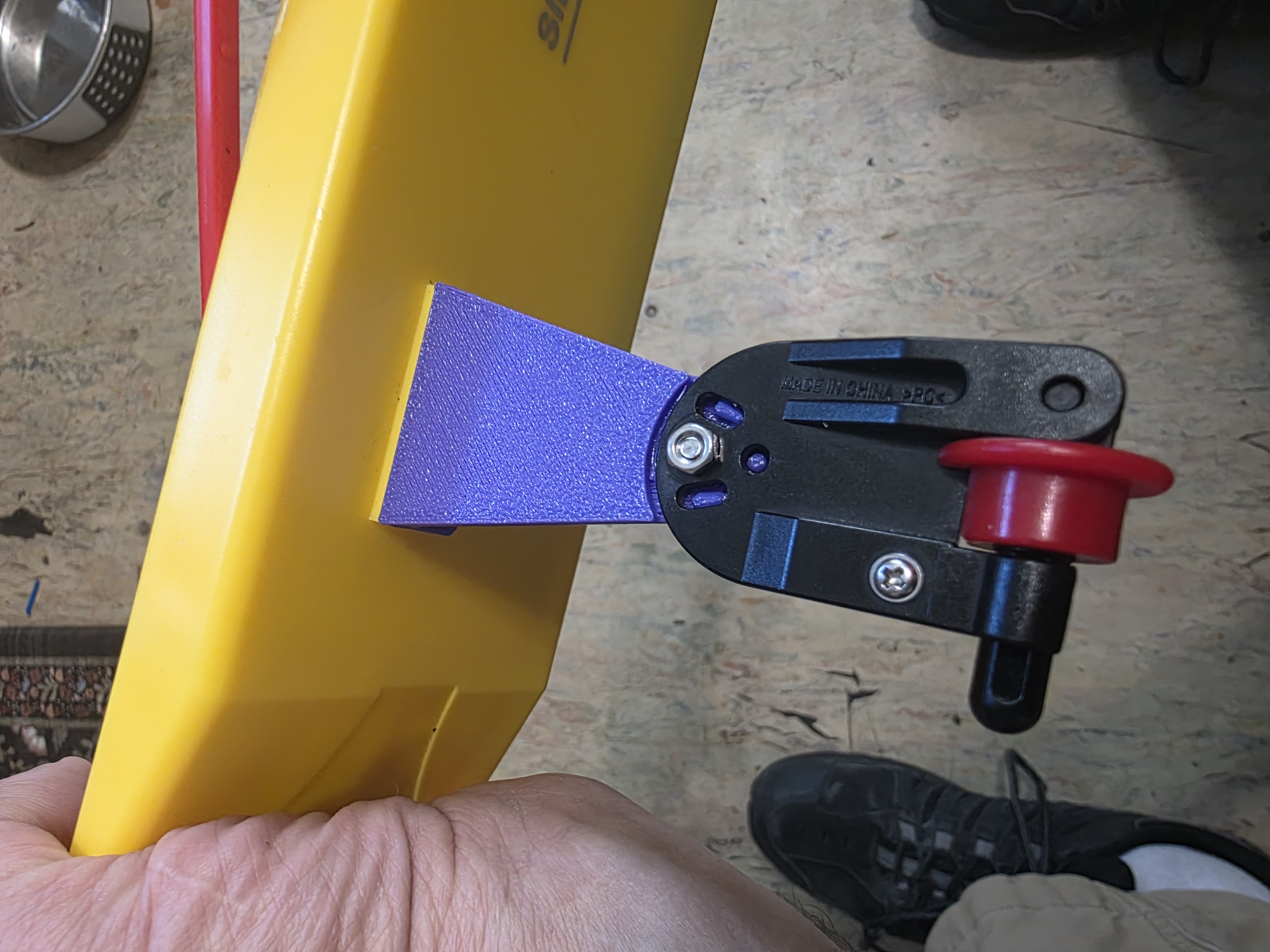 TEMU planer board tow arm repair