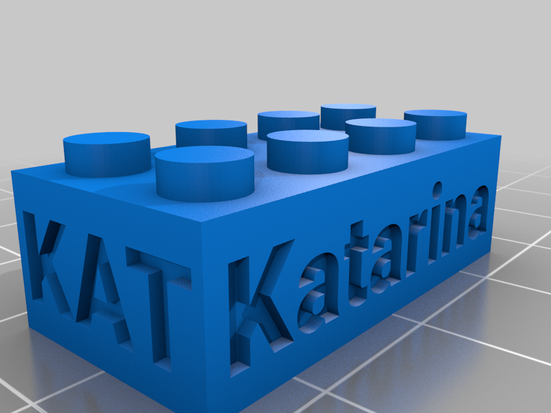 Kat Customized LEGO compatible Text Bricks