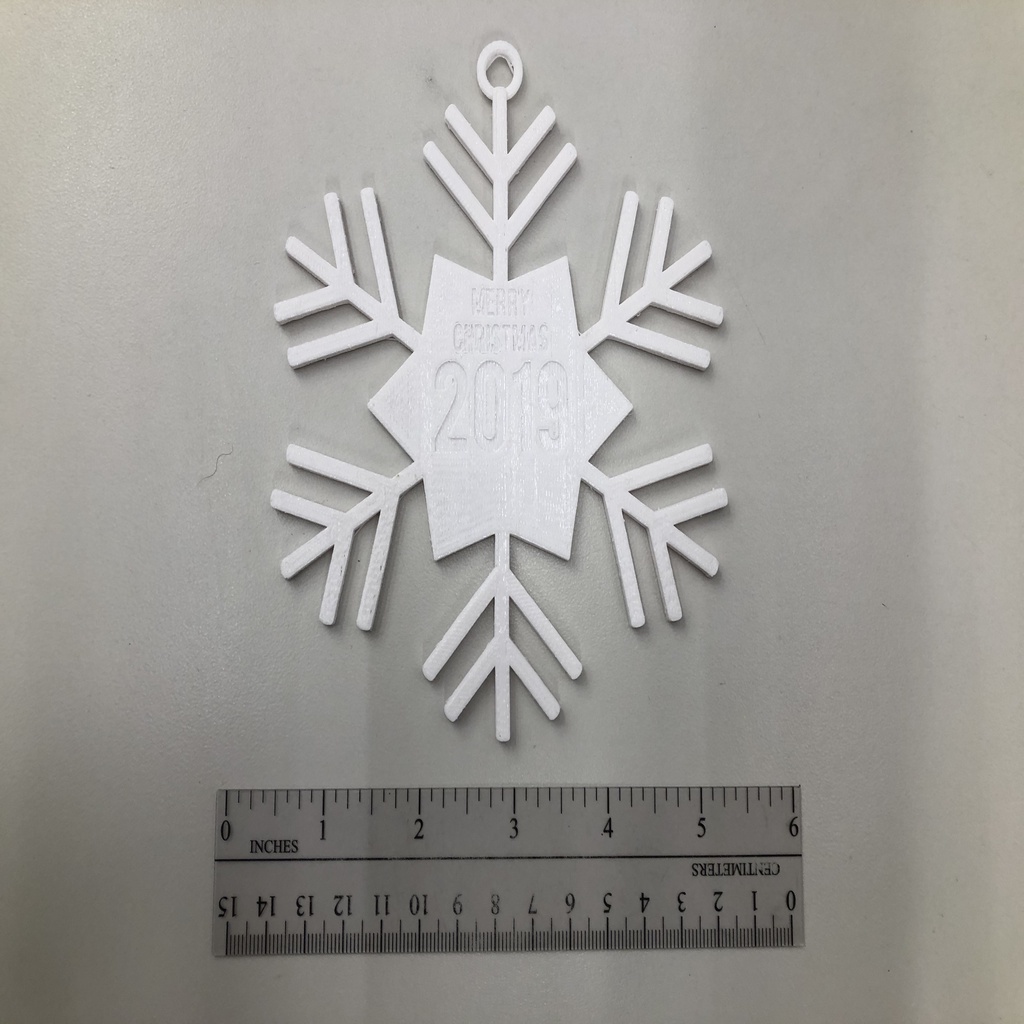 Snowflake Christmas Ornament 2019