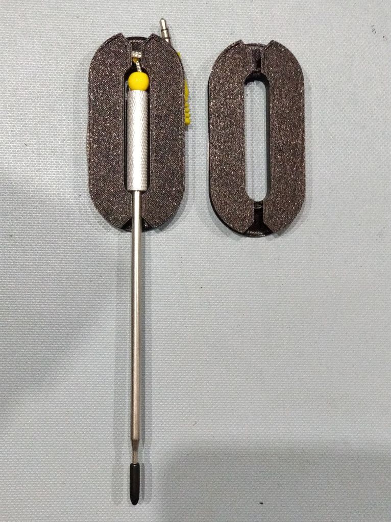 BBQ Meat Thermometer Probe Spool Winder (customizable/parametric)