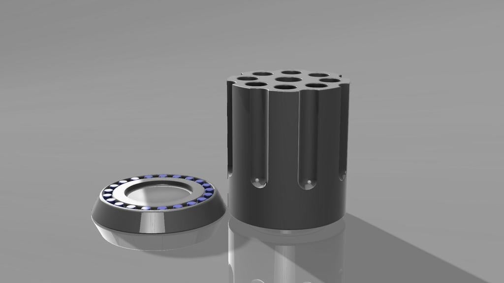 Spinning Revolver Pencil Holder (3D Printed Bearings)