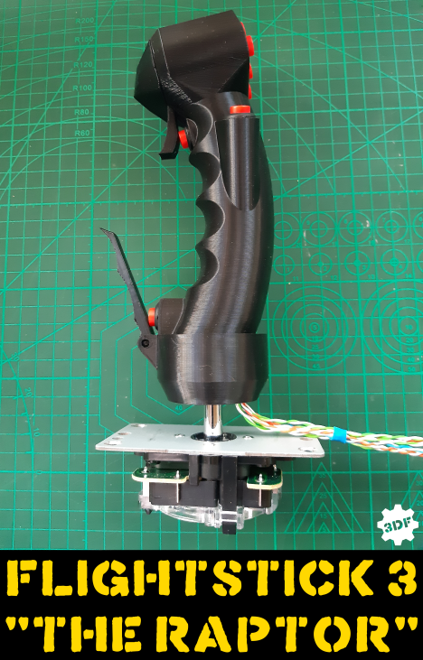 Digital Arcade Flightstick 3 The Raptor - STL Version