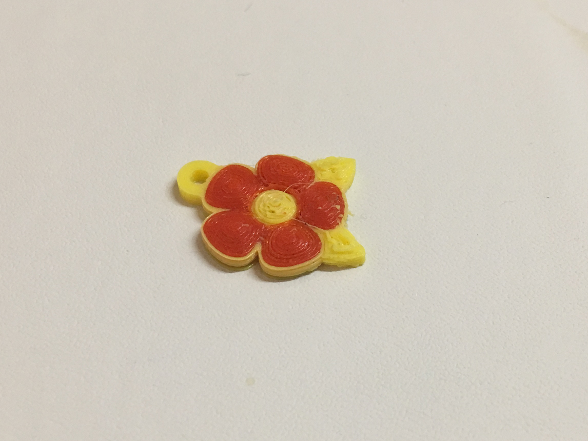 Flower keychain