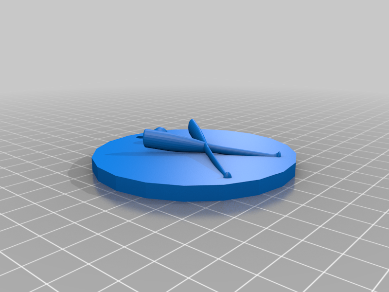 Baseball Keychain (Simple: v.1.0)