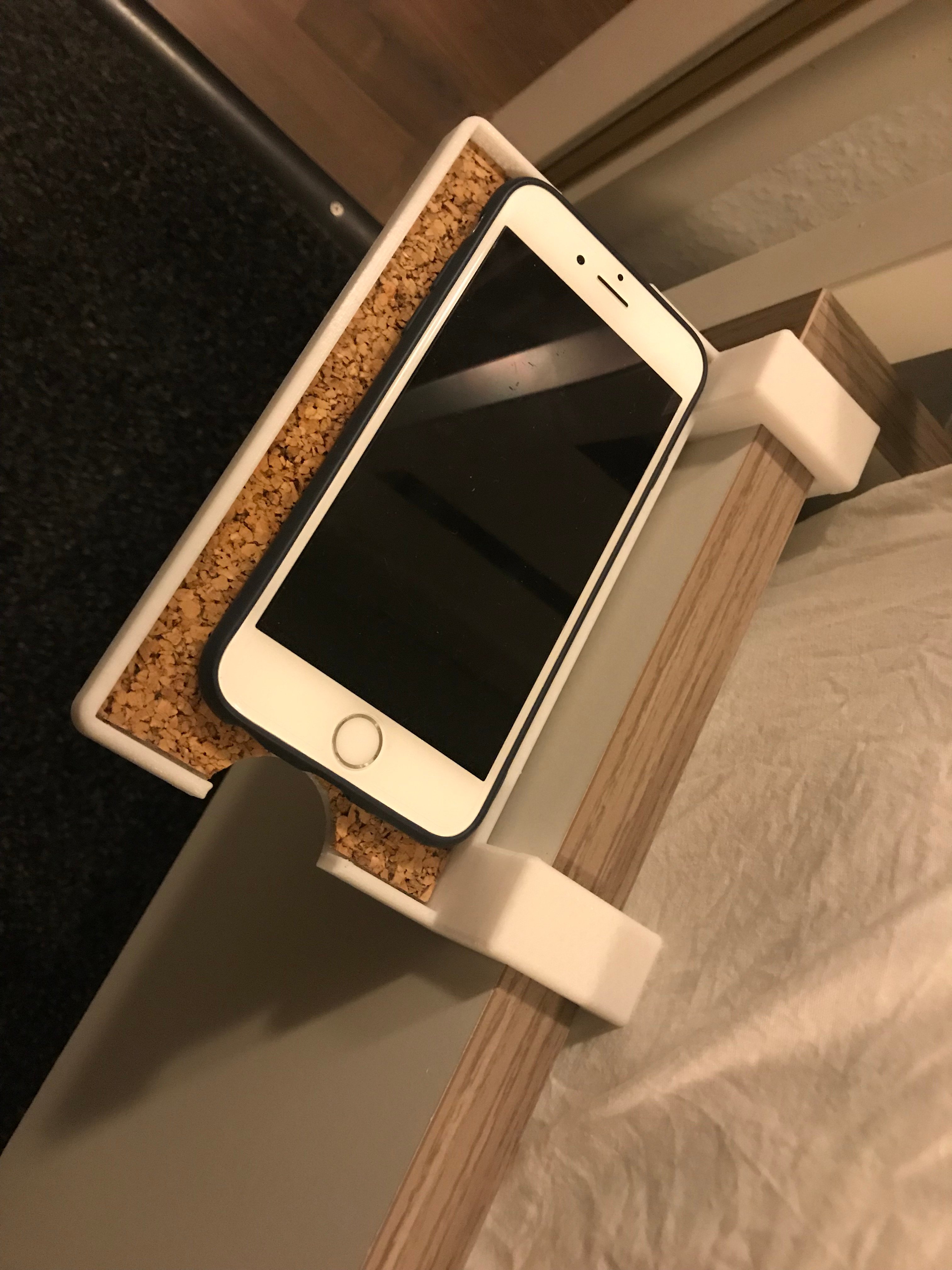 Bedside phone shelf