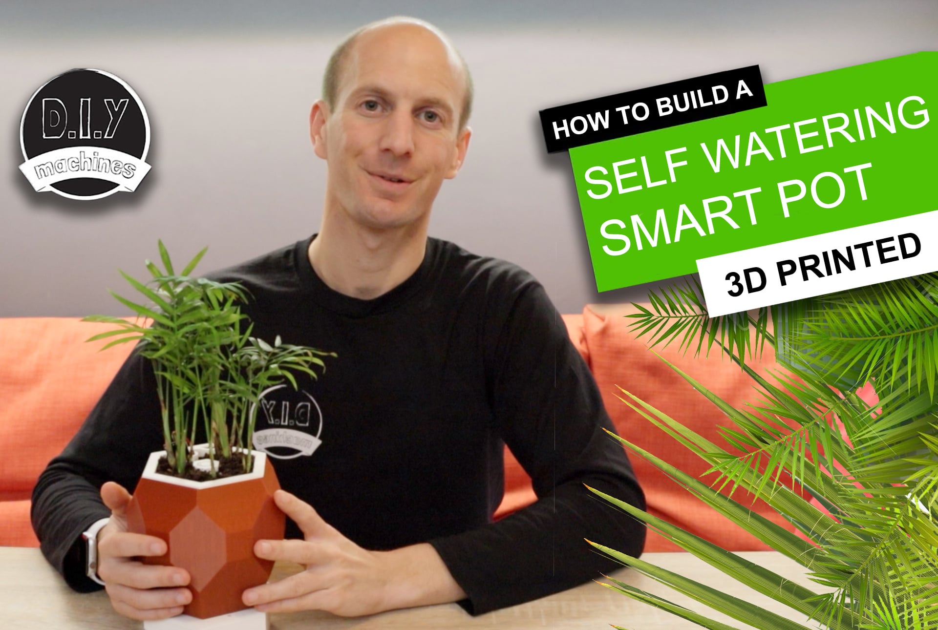 Automatic Smart Plant Pot - (DIY, 3D Printed, Arduino, Self Watering, Project)