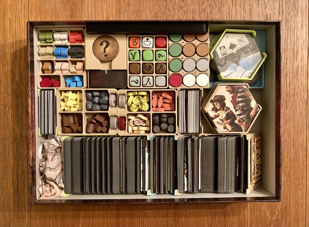 Robinson Crusoe Storage Solution - Fit base game, Voyage of the Beagle, and Mystery Tales in 1st Edition box