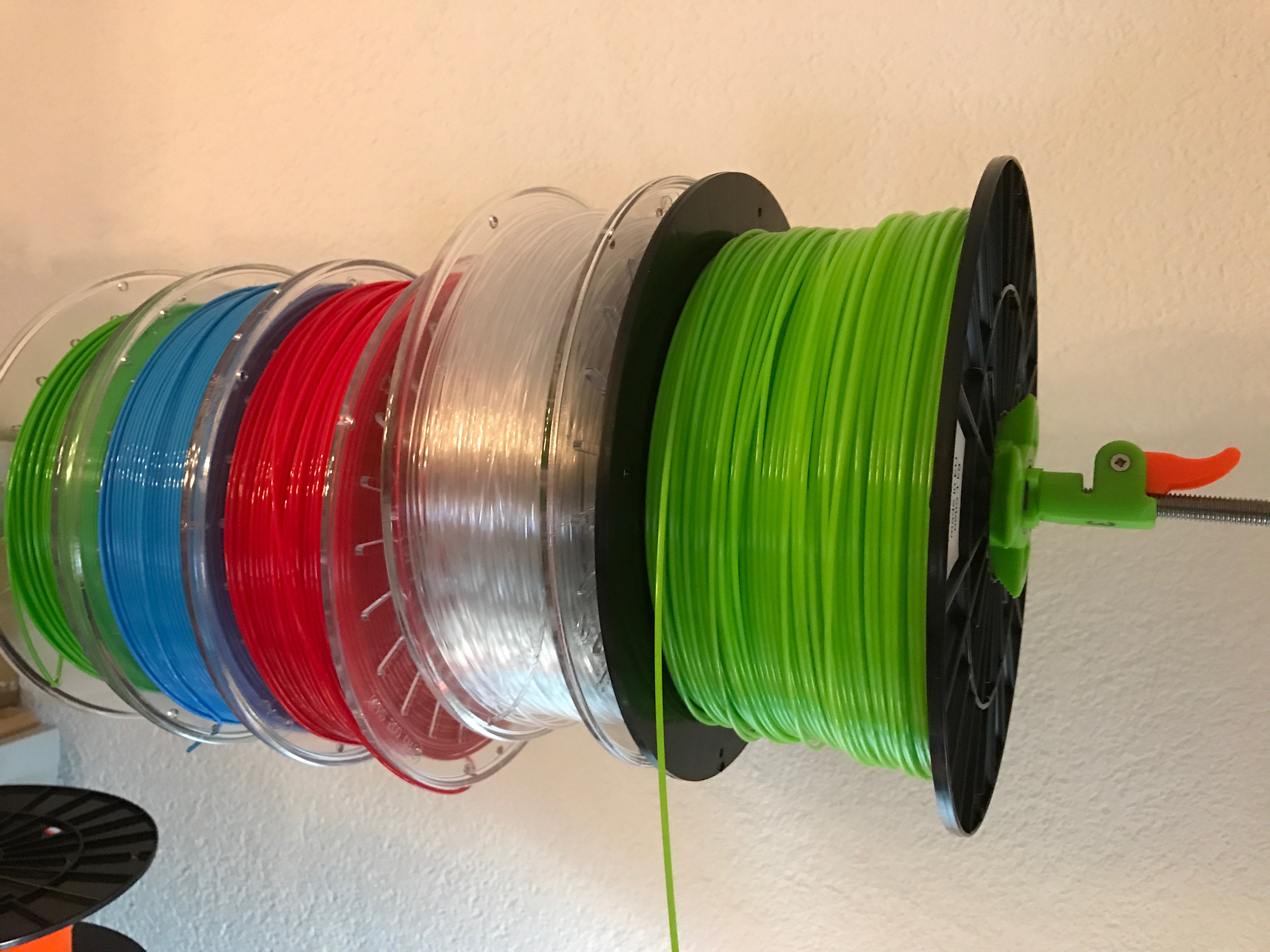 Filament Spool Wall Mount with Quick Snap Lock
