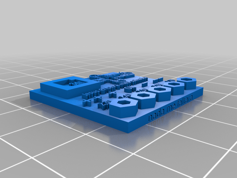 resin calibration tool for resin 3D printer 3dt