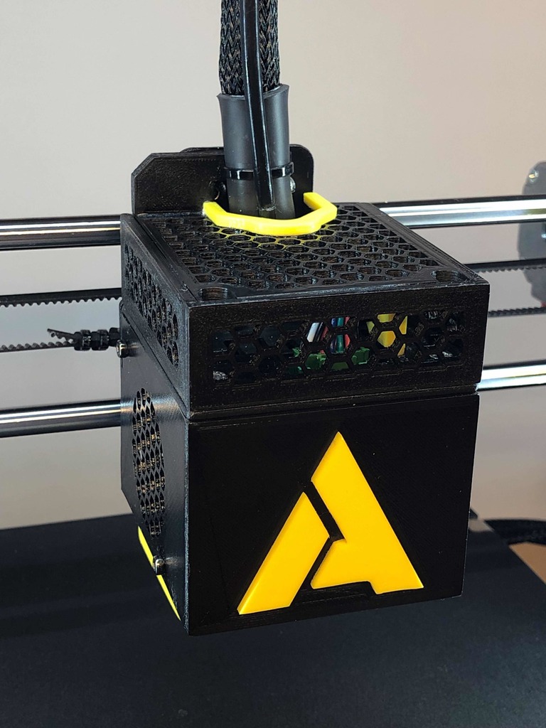 Anycubic i3 Mega Mega-S Upgrade Printhead Cable Cover and Holder Case Honeycomb Hotend Fanbox