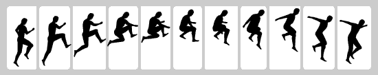 Zoetrope running man