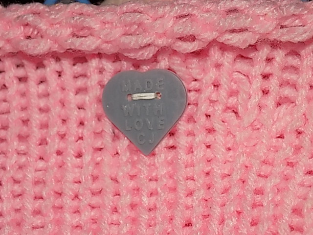 MADE WITH LOVE button for knitting and sewing for SLA printer