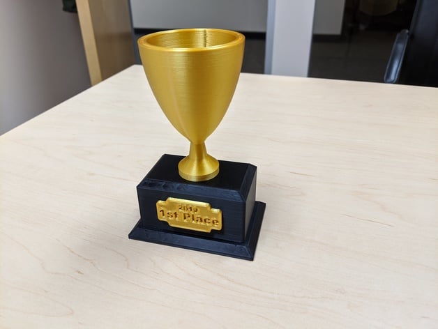 3D Printed Classic Trophy Base by RedPlayer1