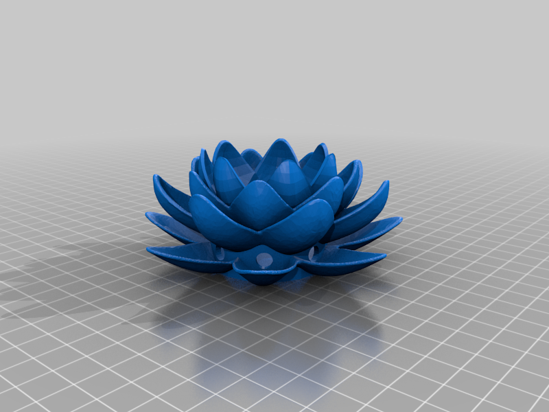 Lotus flower tea candle holder