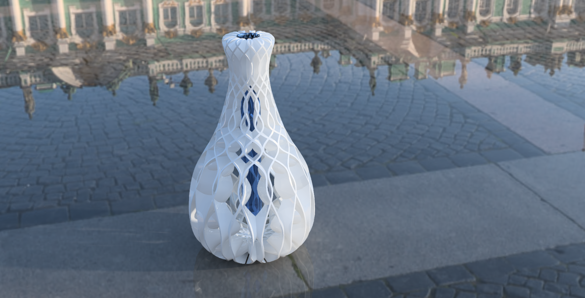 Hollow Twisted Vase