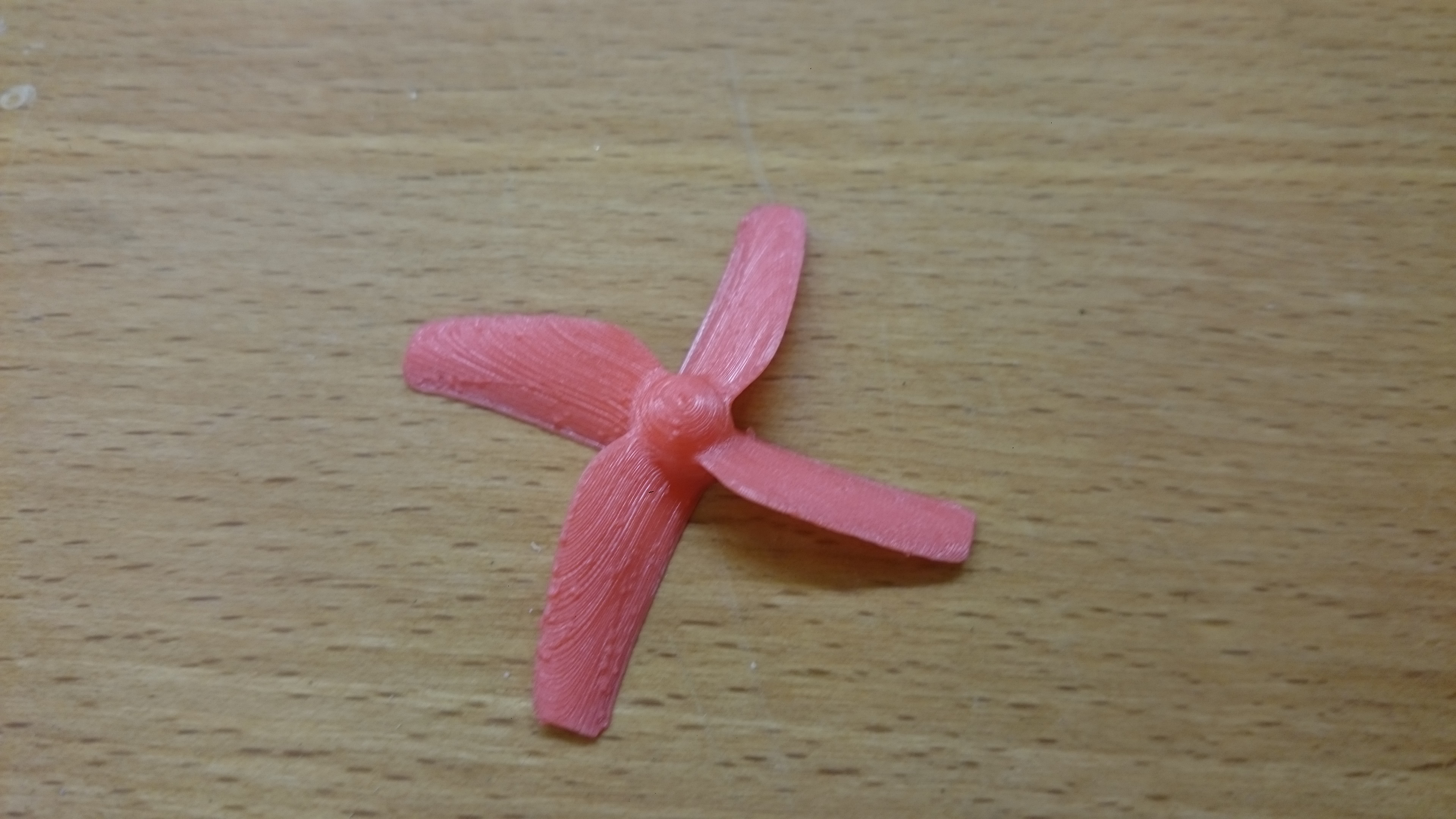 Printable quad-blade propeller for  QX90 Ducted Frame
