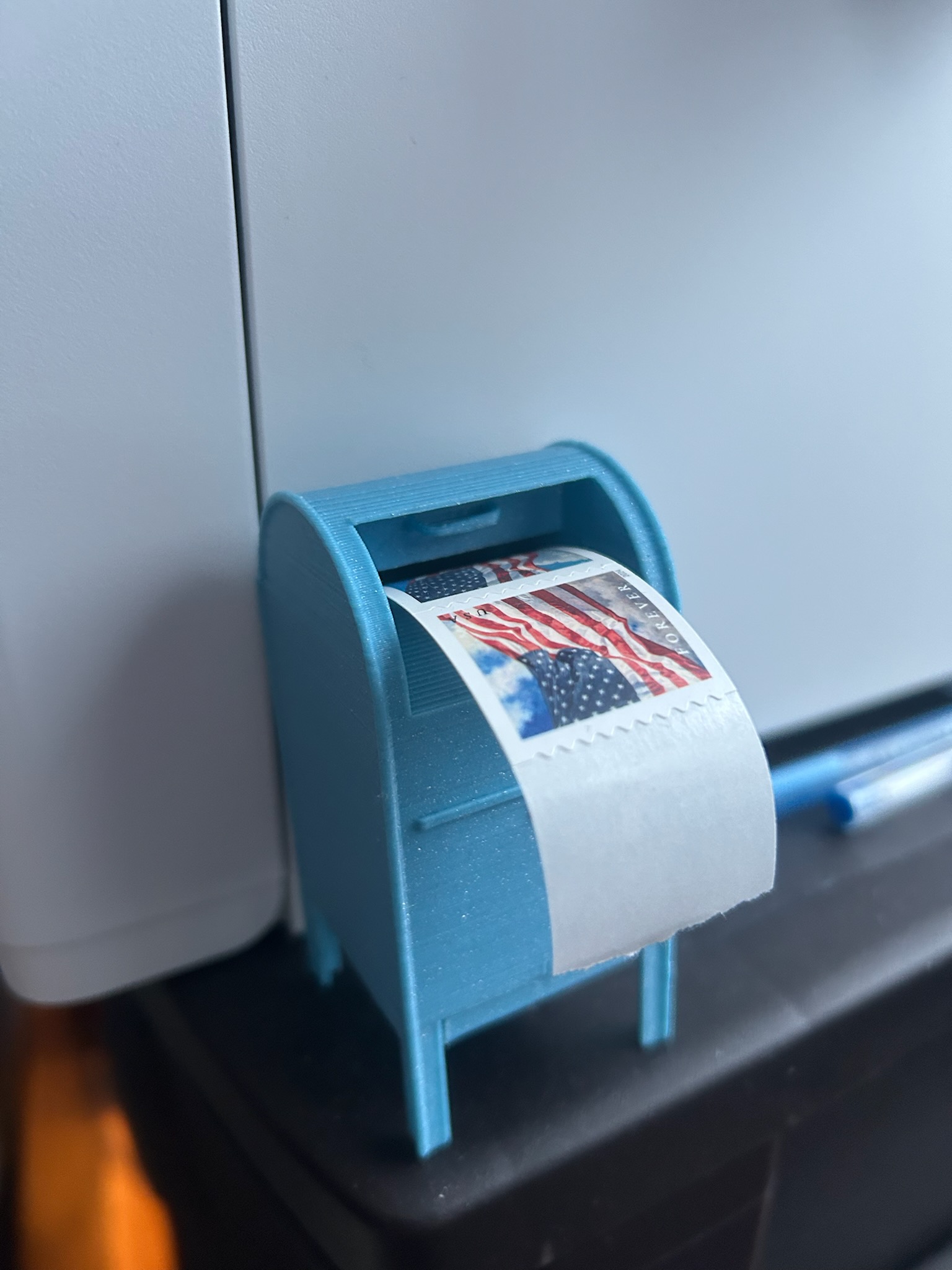 Postal Mail Box Stamp Dispenser