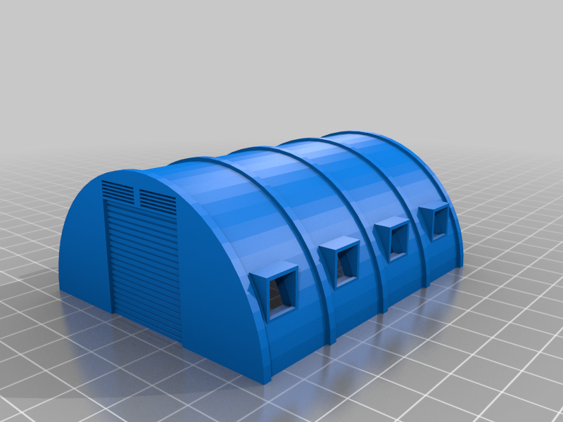 Quonset Hut 1:100 Scale