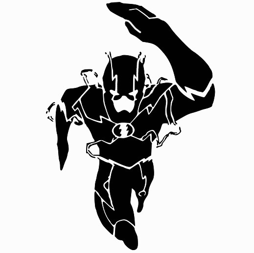 The Flash stencil