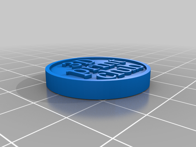 3D printing club commemorative coin