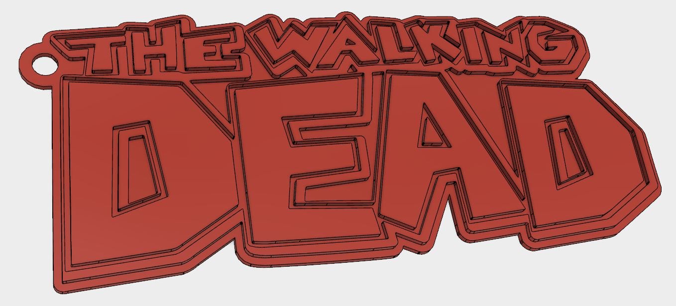 The Walking Dead Comic Book Key Chain