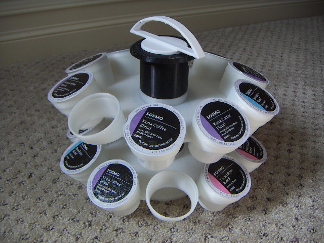 K-Cup holder carousel - stackable and rotatable