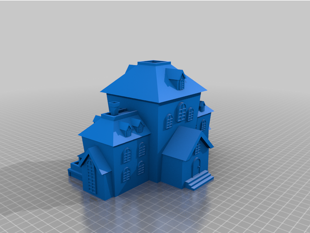 FICHIER pour imprimante 3D : maison - Page 2 Featured_preview_HauntedHouse