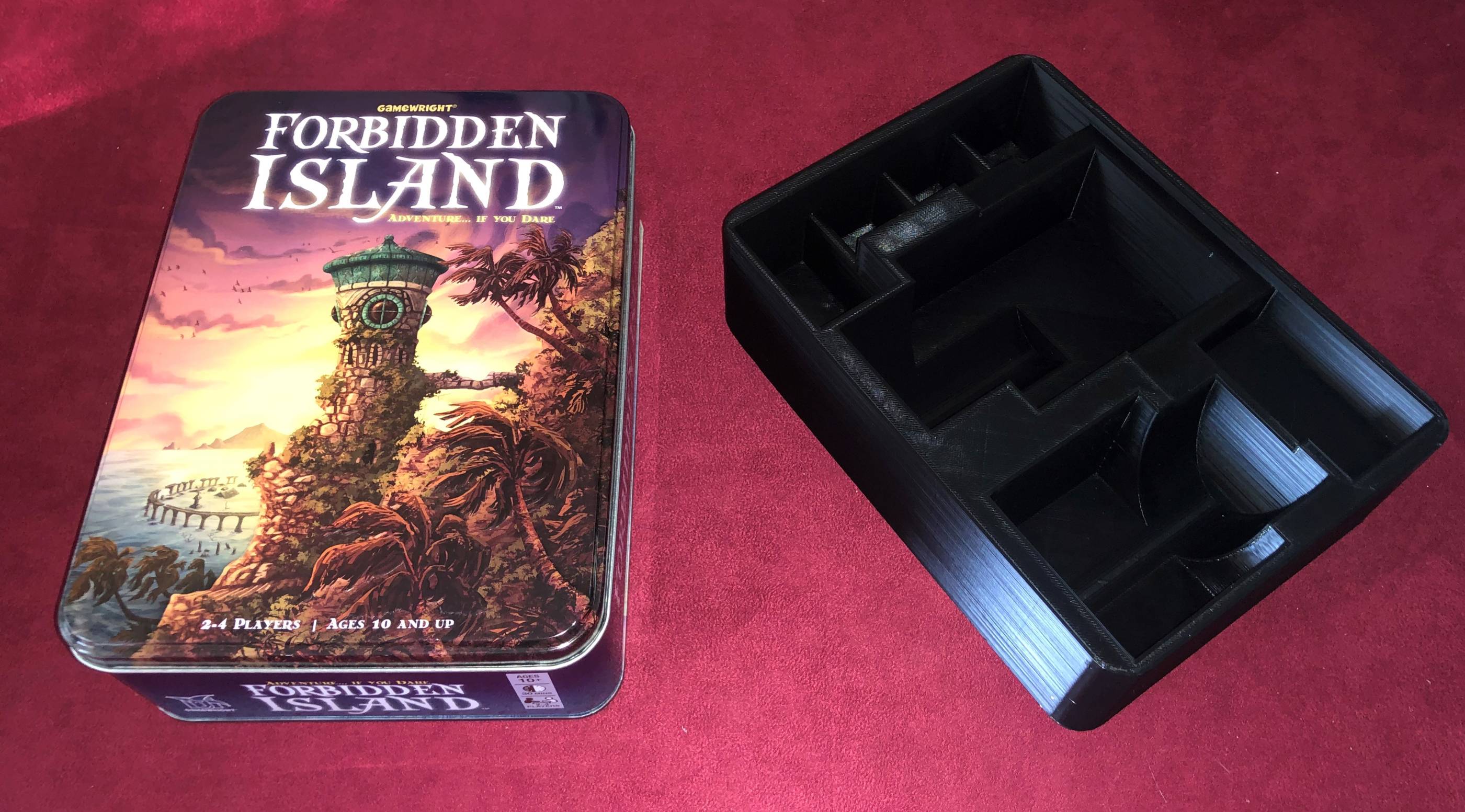 Forbidden Island Game Box Insert