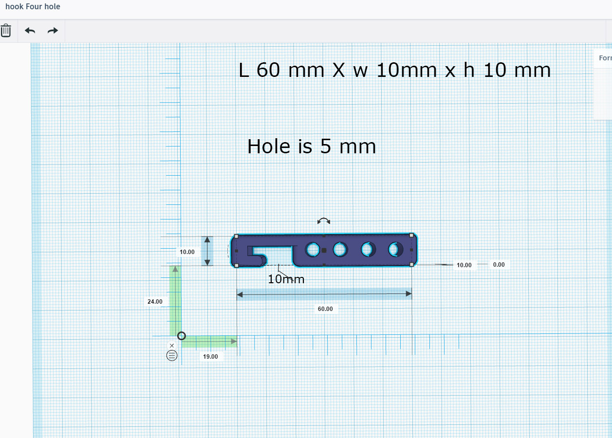 hook with Four hole
