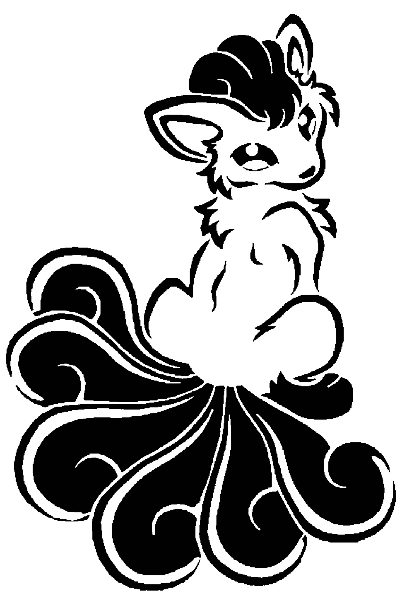 Vulpix stencil