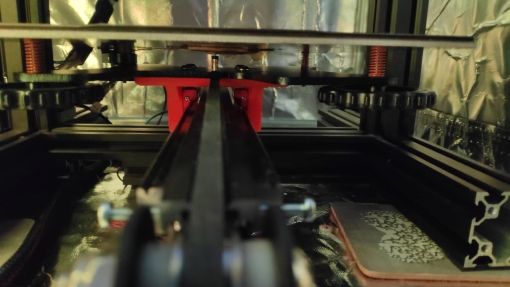 Ender 3 Y Axis Dual MGN12H Stock Bed Carriage Mount