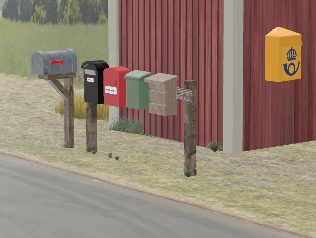 Mailboxes 1:87 H0 scale