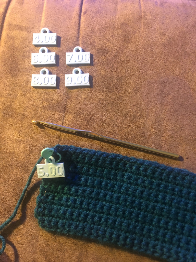 Numbered Stitch Marker Tags (in mm)