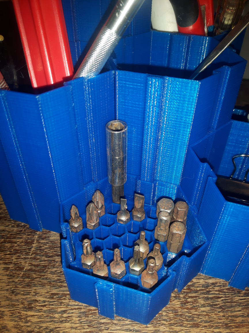 Hexbit Module for Modular Pencil/Tool boxes
