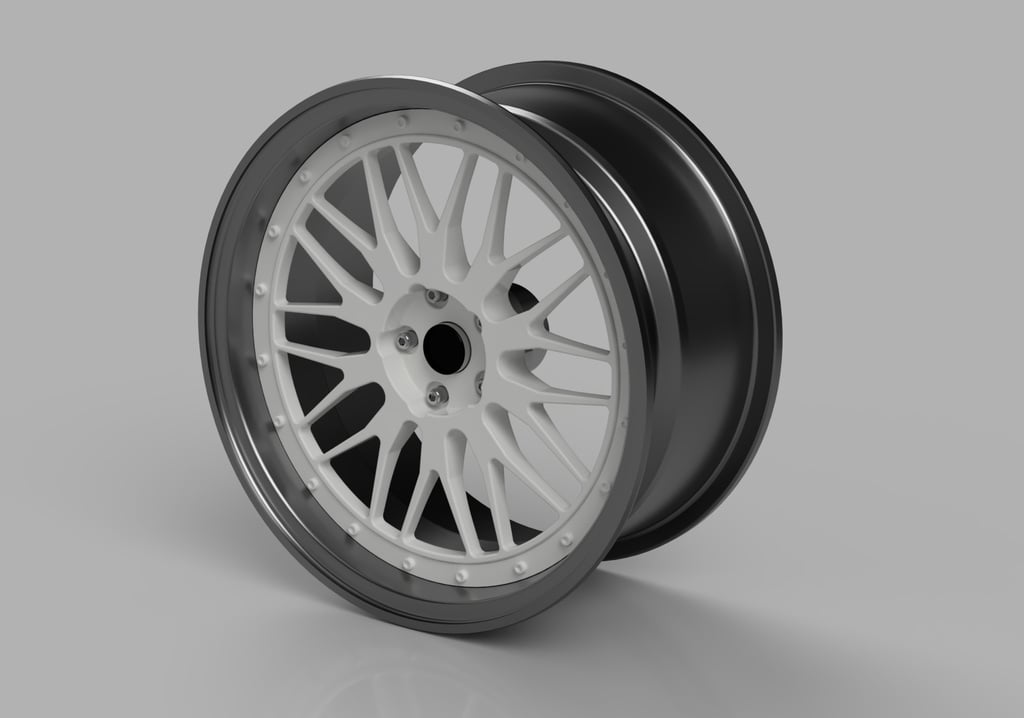 1:24 Tuning Style Car Rim for Scale Models / RC