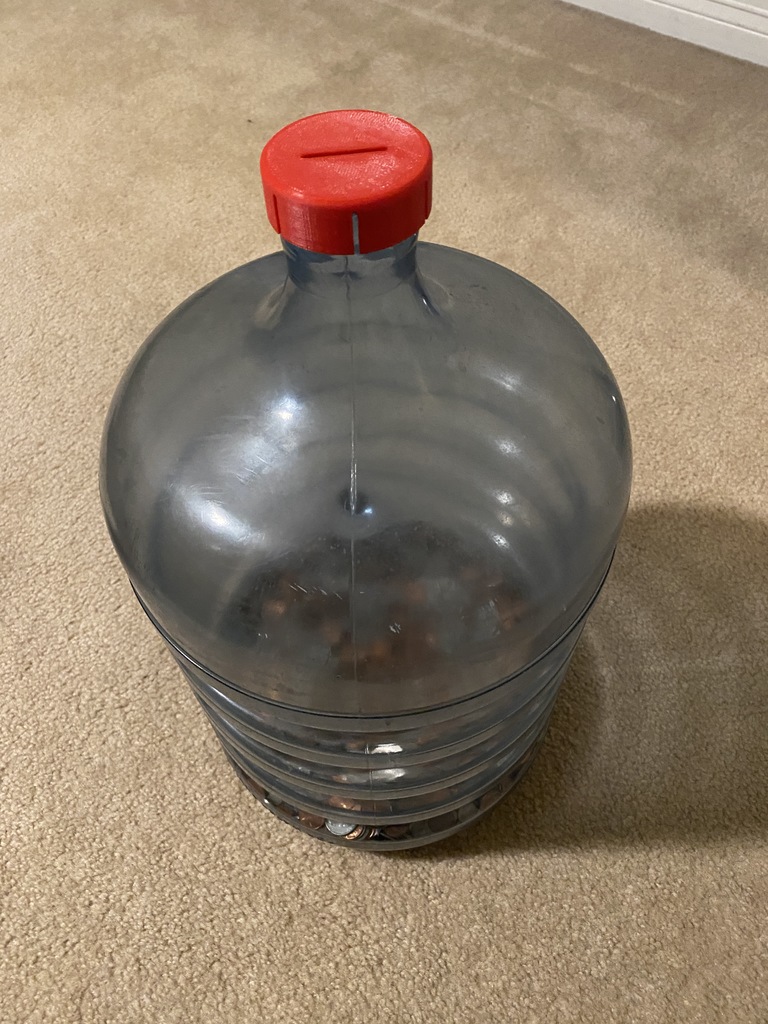Water Bottle Coin Lid