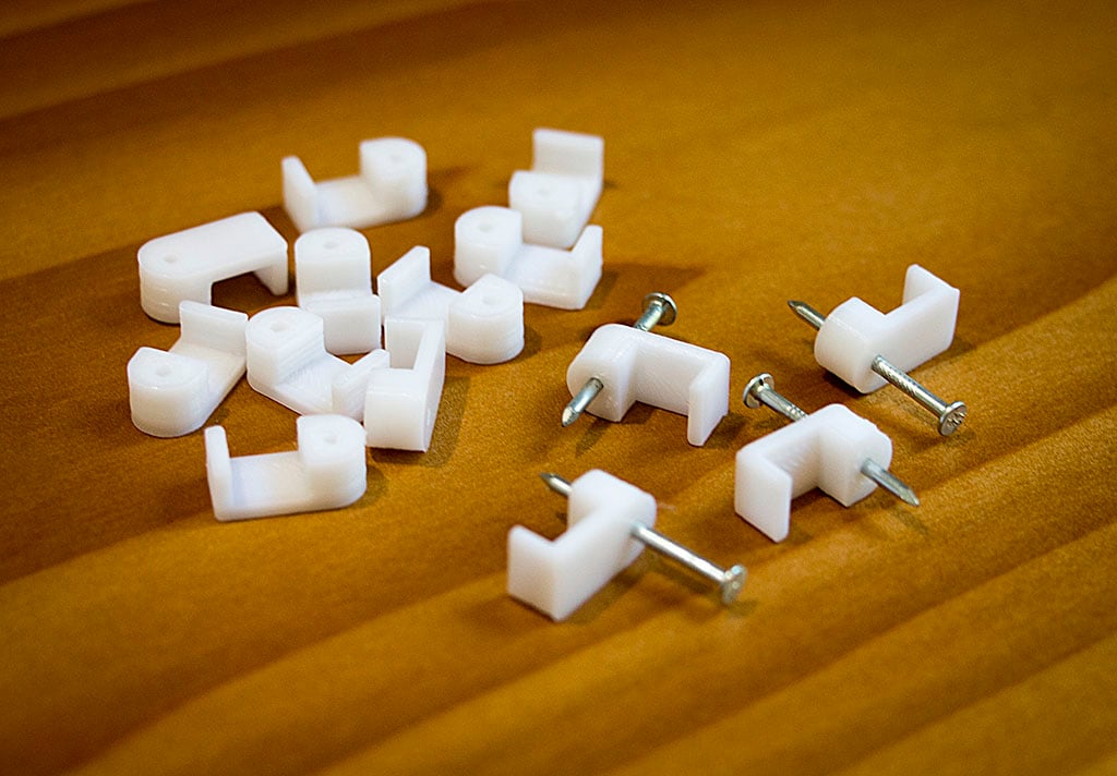 Customizable  Coax & Speaker Wire Clips