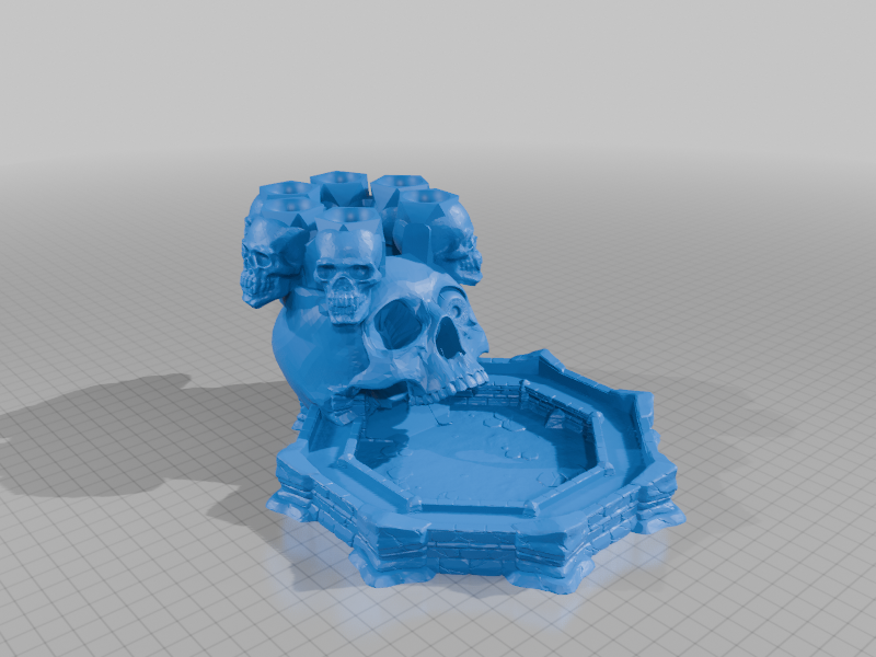Skull eyeball Dice tower
