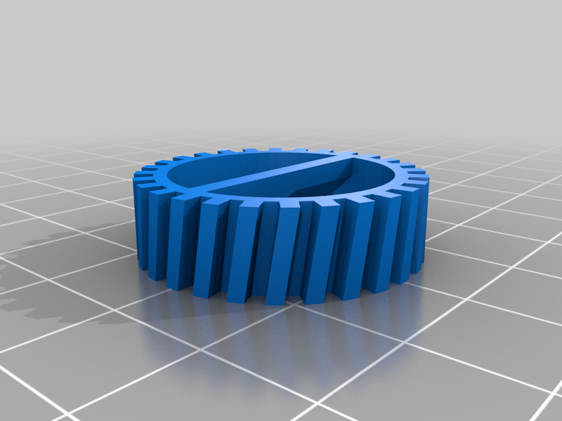 3D Print Test - Helical Gear with Bridge
