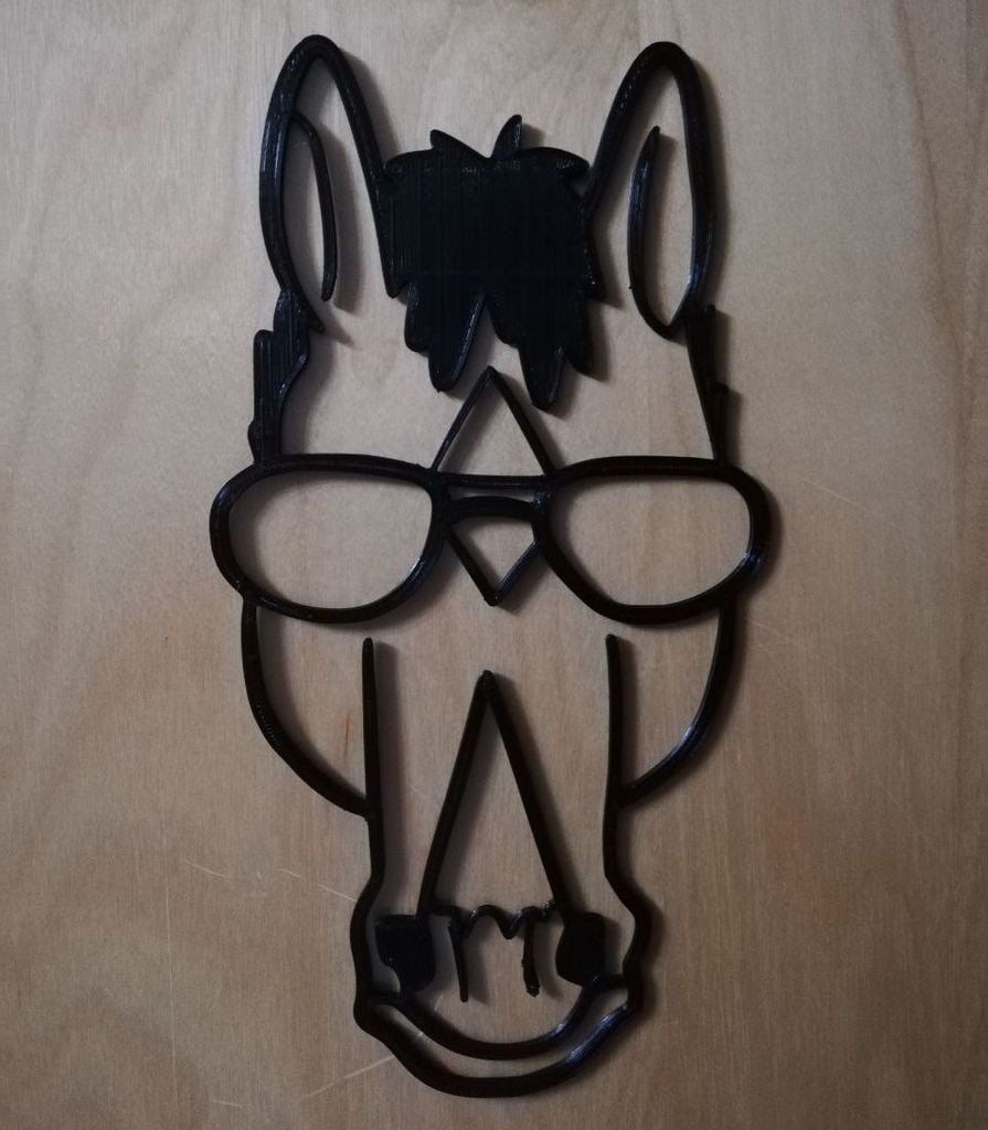 BoJack Horseman sunglasses wall decoration sculpture