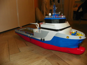 PSV Ship Offshore Vessel model 1:100 3D model
