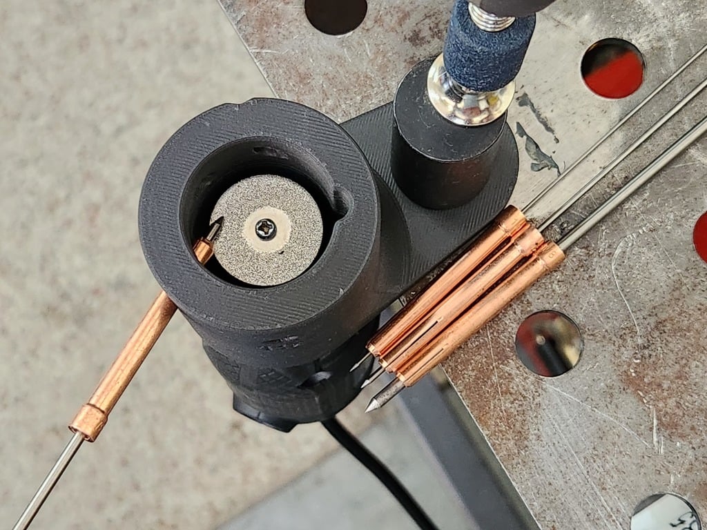 Tungsten Grinder - no set screws, use torch collets!