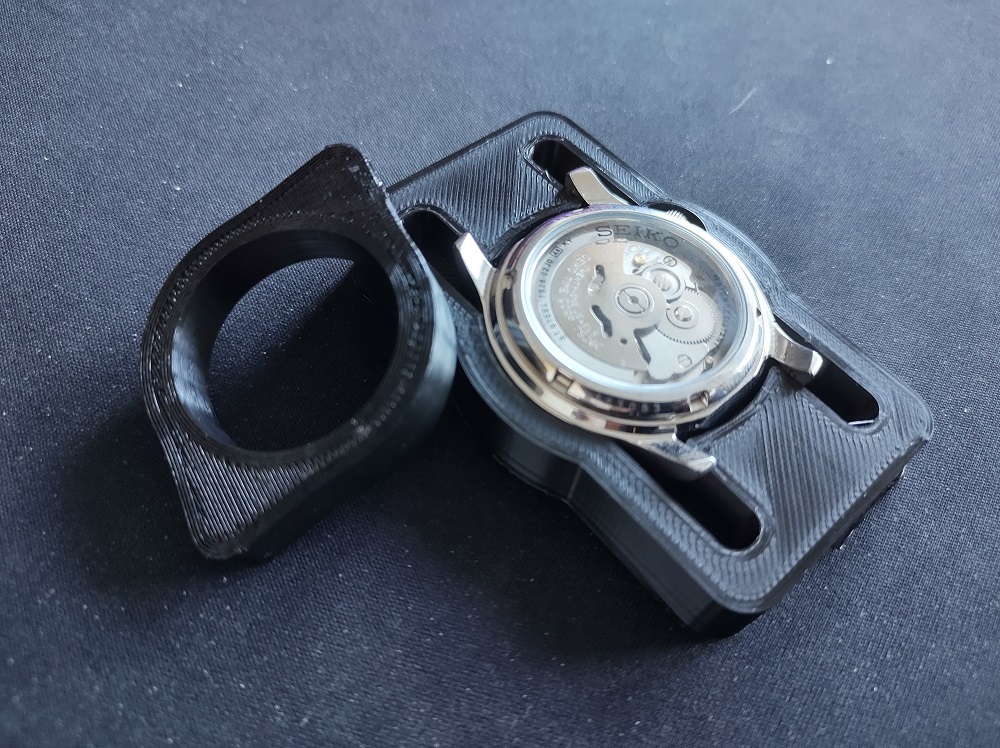 Seiko SNK case back opener and case Holder