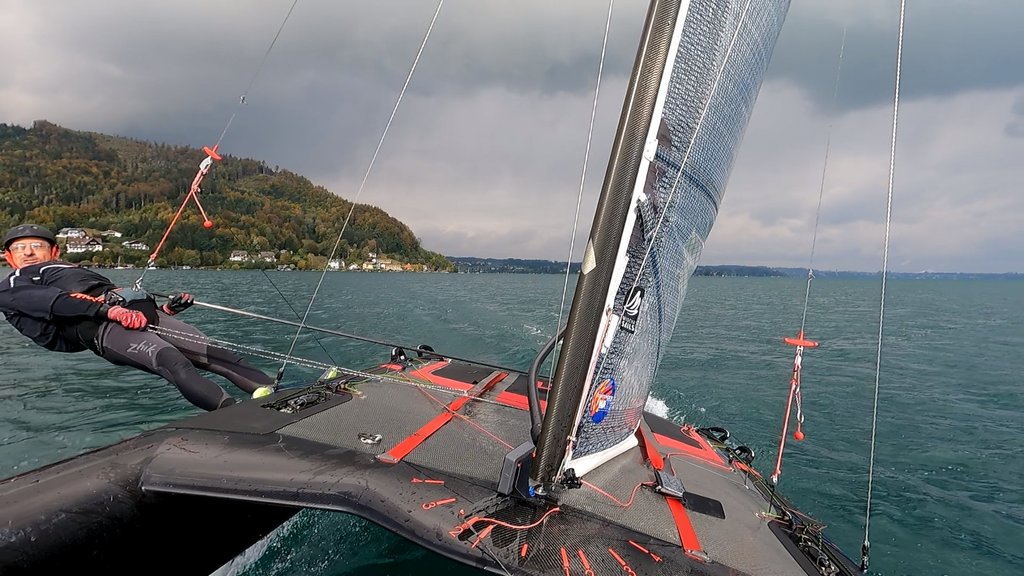 Sailmon MAX self-tacking mount for DNA F1x Foiling Catamaran